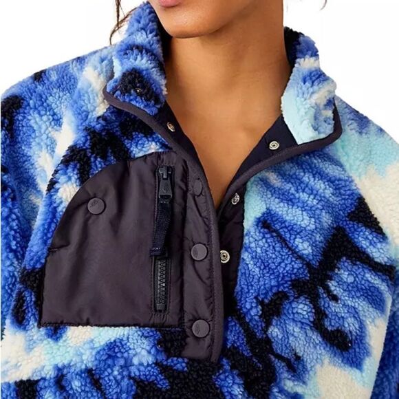 Free People Movement Rocky Ridge Pullover in Ocean Tie Dye Combo, XS $168 - Picture 7 of 7